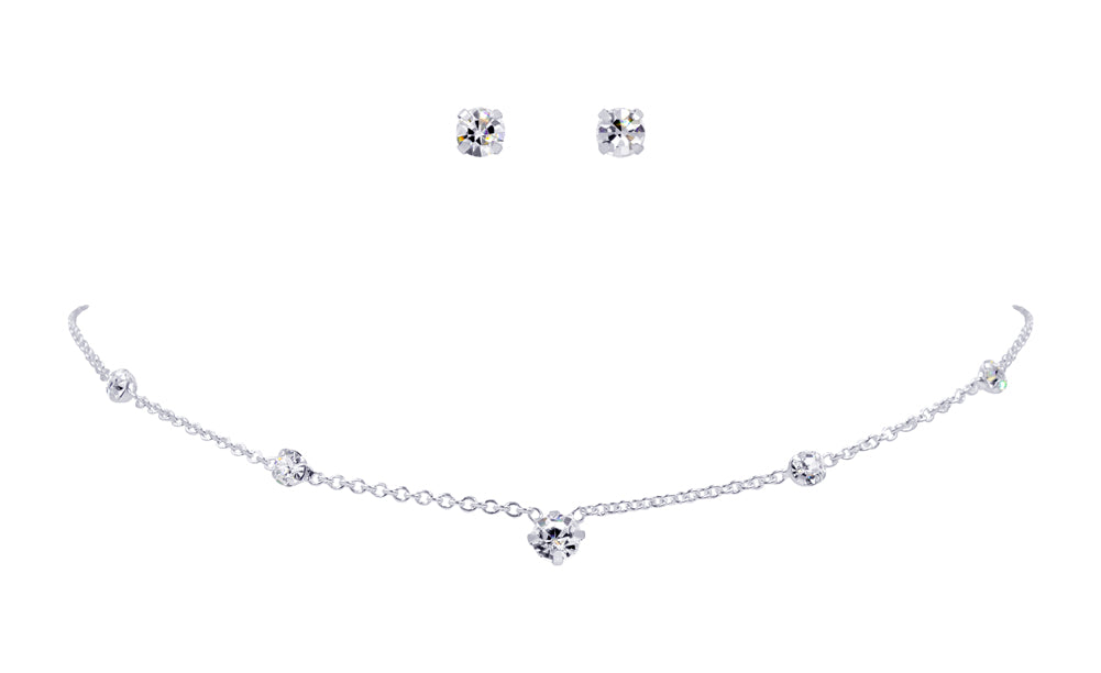 #13957 Simple Neck and Ear Set