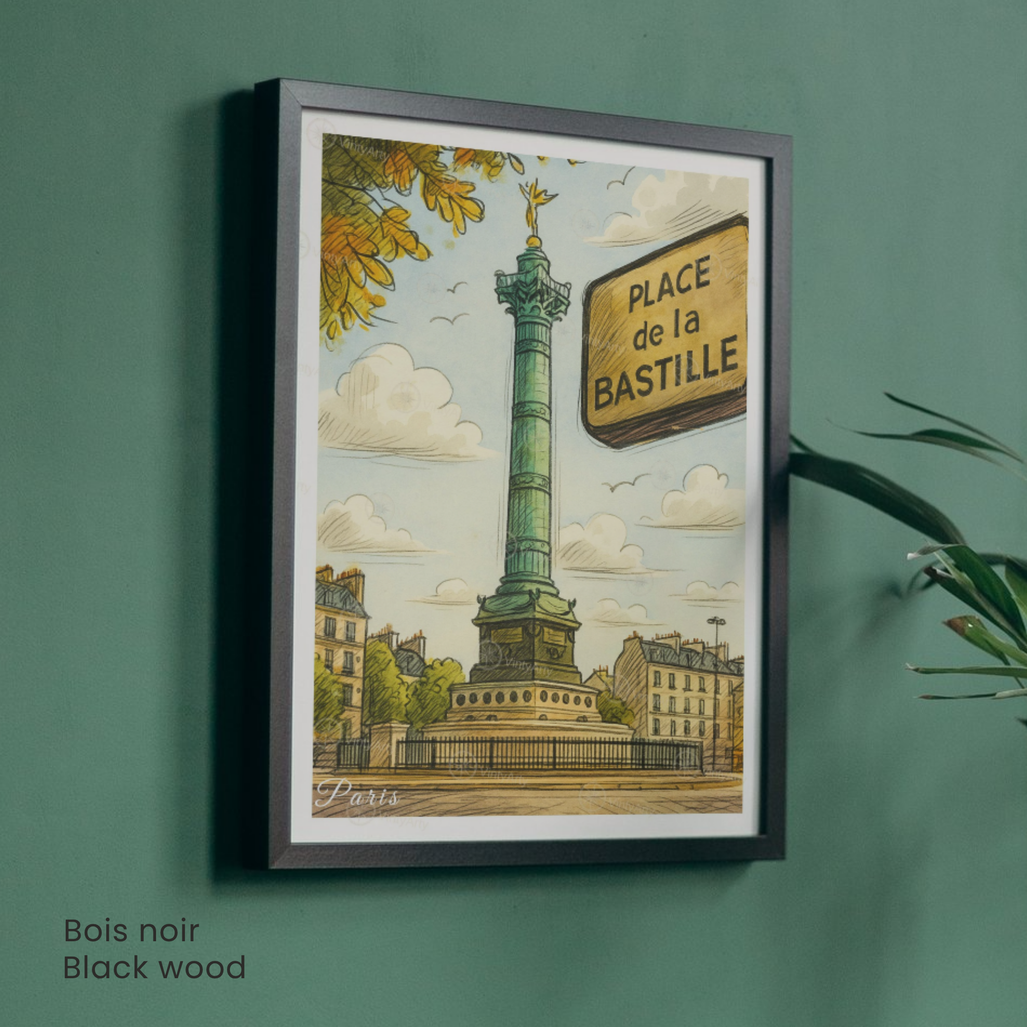 Affiche Paris | Impression Place de la Bastille | Affiche France