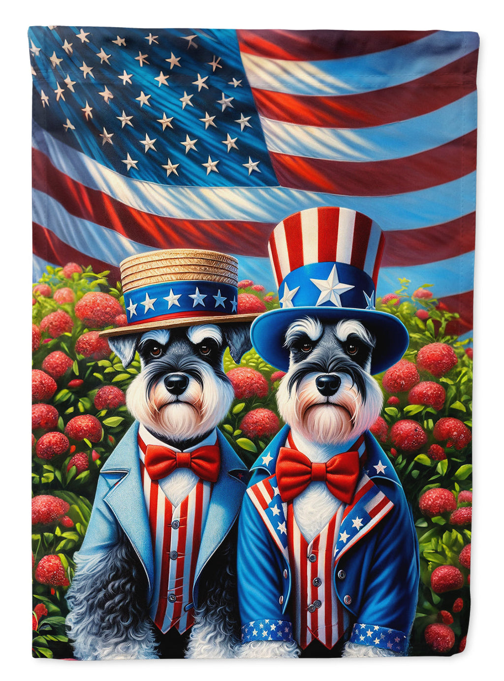 All American Schnauzer House Flag-0