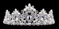 #16553 - Pearl Cluster Tiara with Combs 3" Tall